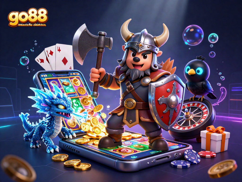 Experience excitement with go88 trang chu chinh thuc as the Viking wolf battles with thrilling slot games and treasures.