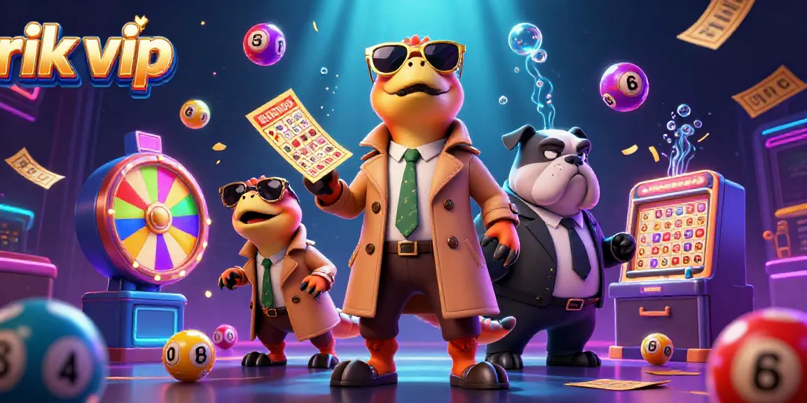 Experience excitement at rik vip with three raptors in a trench coat entering a VIP lounge.