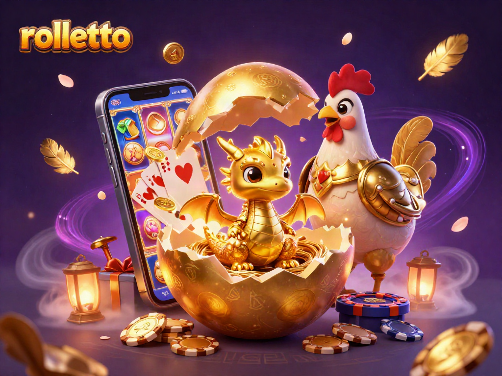 Play at Rolletto Casino where a golden baby dragon inspires winning strategies with every game!