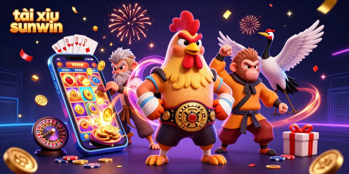 Experience thrilling gameplay with tài xỉu sunwin featuring dynamic casino elements and energetic characters.