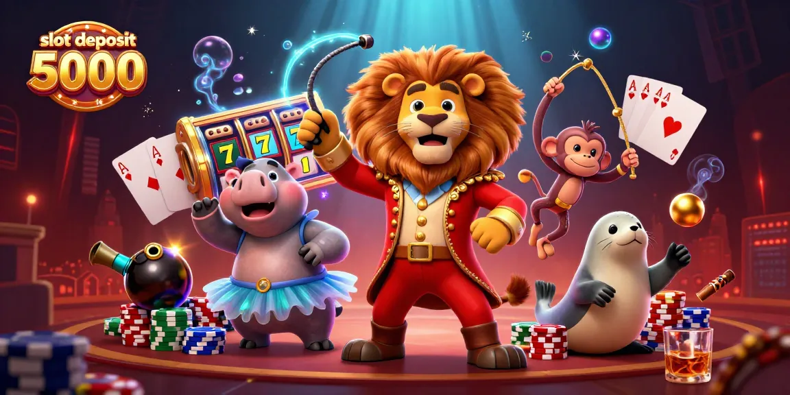 Engage with thrilling slot deposit 5000 adventures featuring vivid casino characters and game elements.